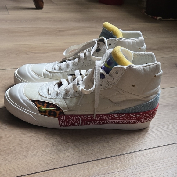 Nike Other - Nike Drop Type Mid 'Patchwork' Sneakers Sz Mens 8.5